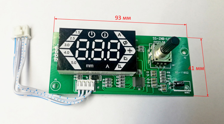 Плата панели управления САИ-160T-220T LUX (9) c SHV160 (10300108)
