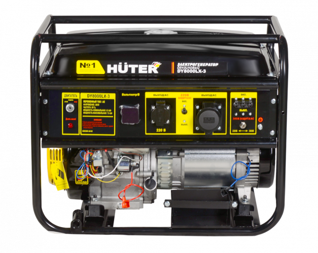 Портативный бензогенератор HUTER DY8000LX-3