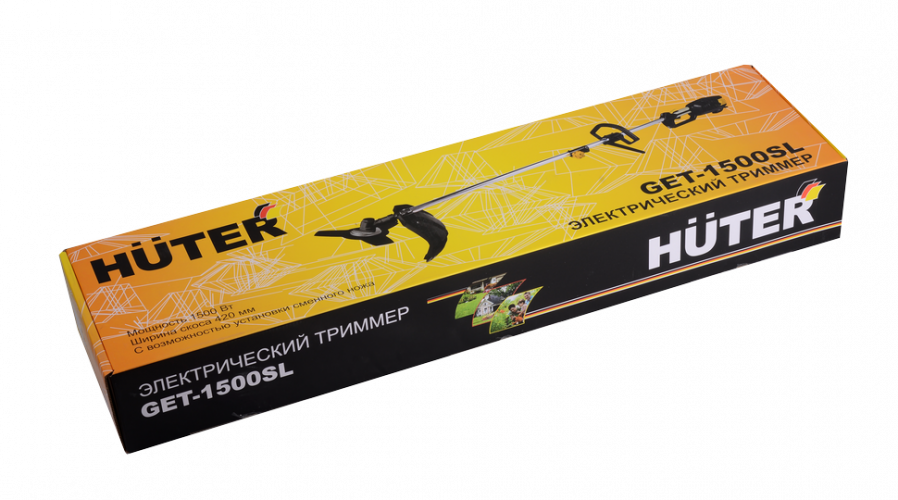 Триммер электрический HUTER GET-1500SL