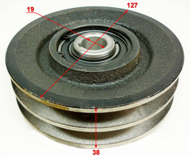 Шкив ведущий в сборе со сцеплением