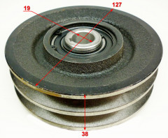 Шкив ведущий в сборе со сцеплением